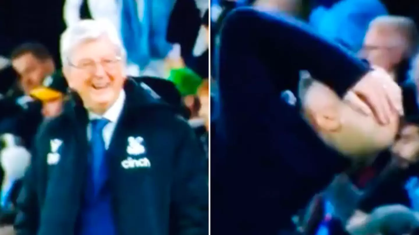 Roy Hodgson laughing at Pep Guardiola after Crystal Palace's equaliser is a classic Premier League moment