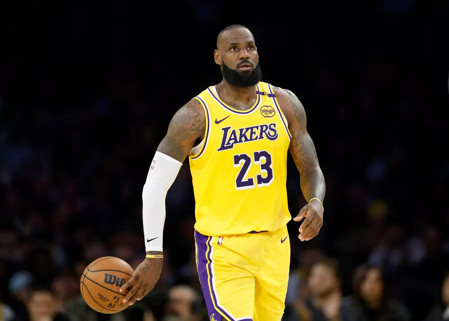 LeBron James in action for the Los Angeles Lakers. Image: Getty