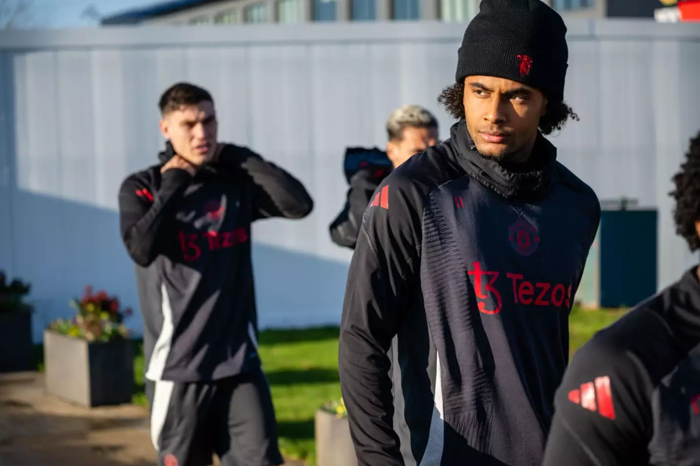 Joshua Zirkzee has been linked with a move away from Manchester United in January. (Image: Getty)