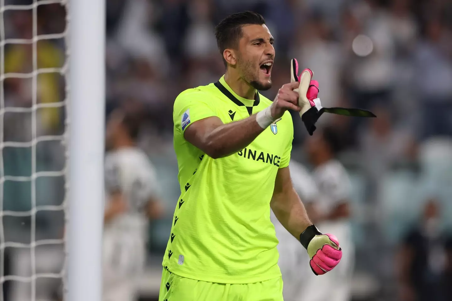 Thomas Strakosha of SS Lazio reacts during the Serie A match at Allianz Stadium. (Alamy)