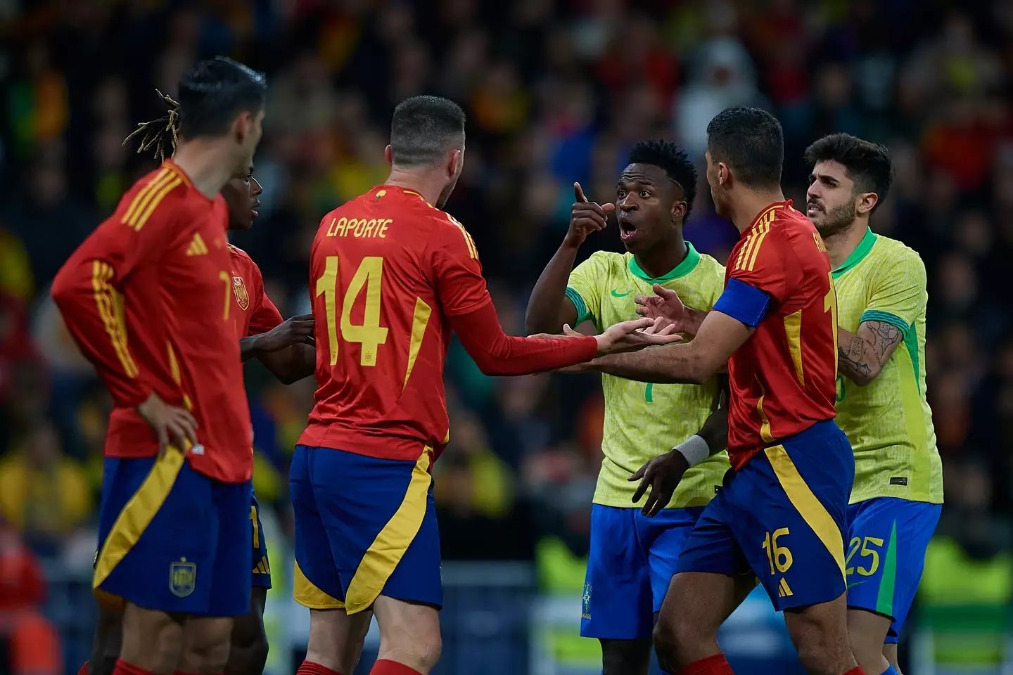 Vinicius Jr had a bust-up with Aymeric Laporte (