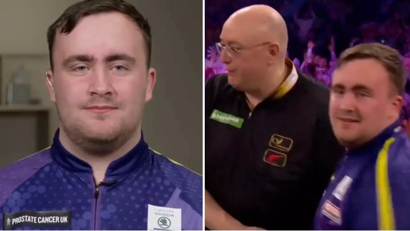 Luke Littler responds to chants from fans at PDC World Darts Championship