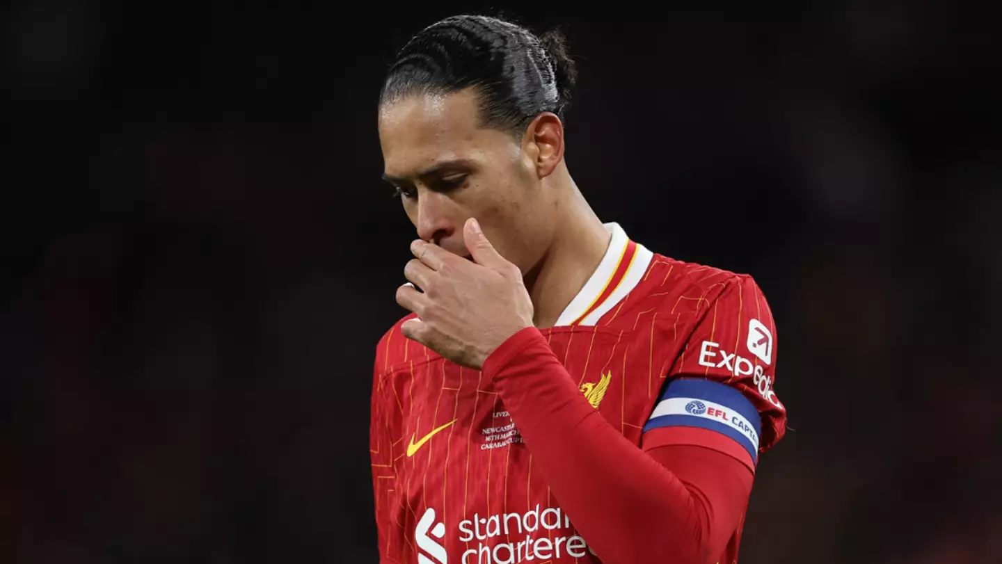 Commentator spots what Virgil van Dijk did seconds after Liverpool lost the Carabao Cup final in unaired moment