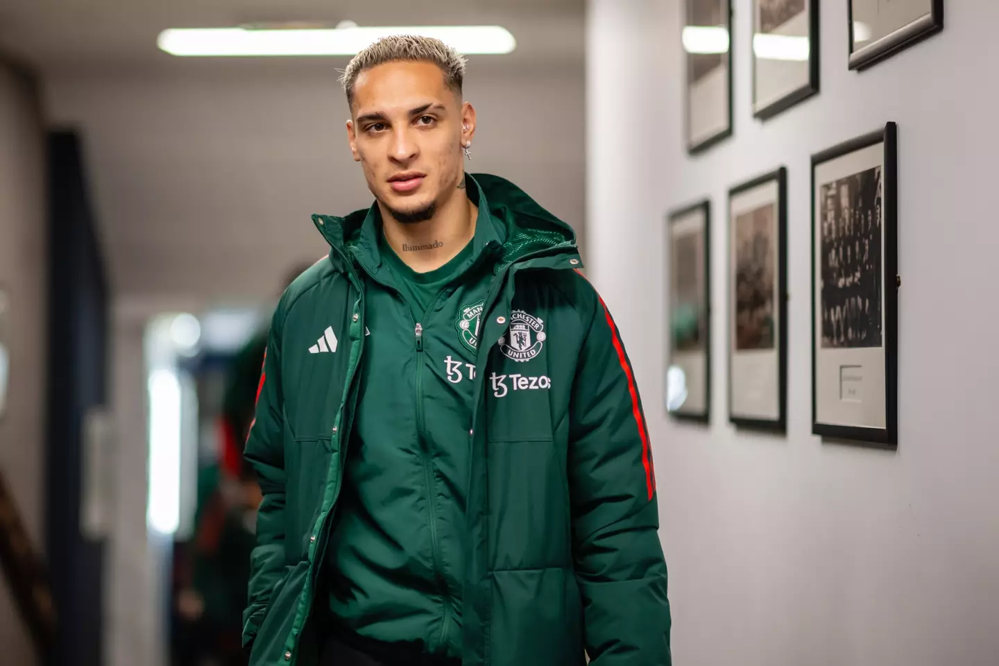 Antony played the final minute of Manchester United's loss to Fulham. (