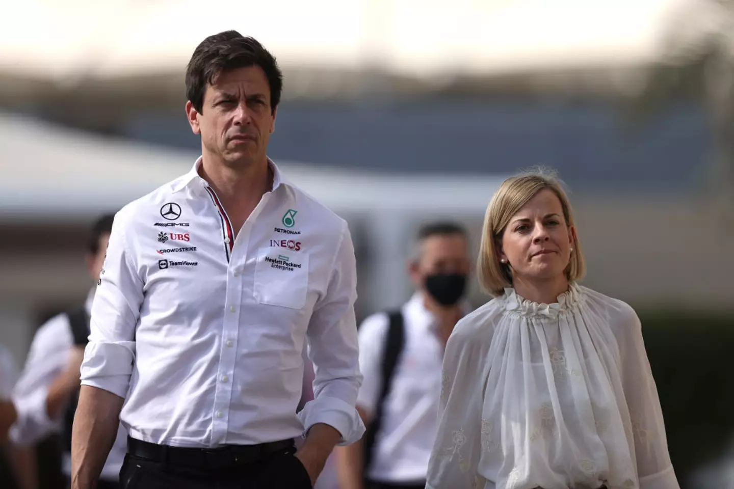 Toto Wolff and Susie Wolff pictured (Image: Getty)