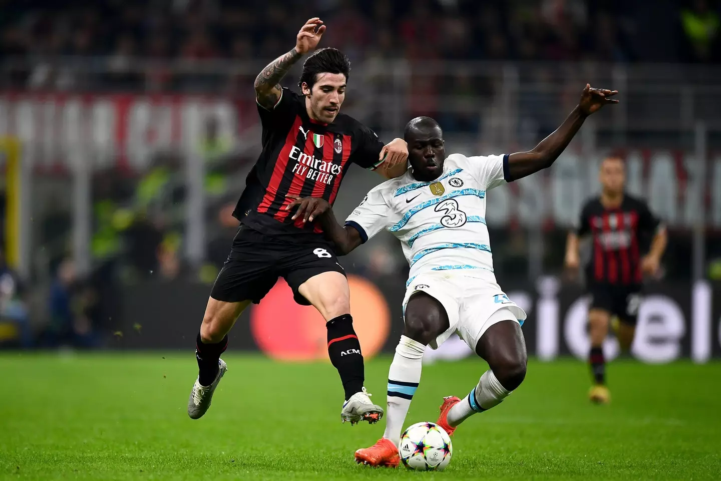 Kalidou Koulibaly for Chelsea against AC Milan. (Alamy)