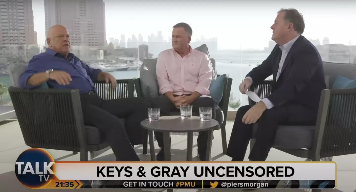 Gray and Keys on Talk TV. (Image