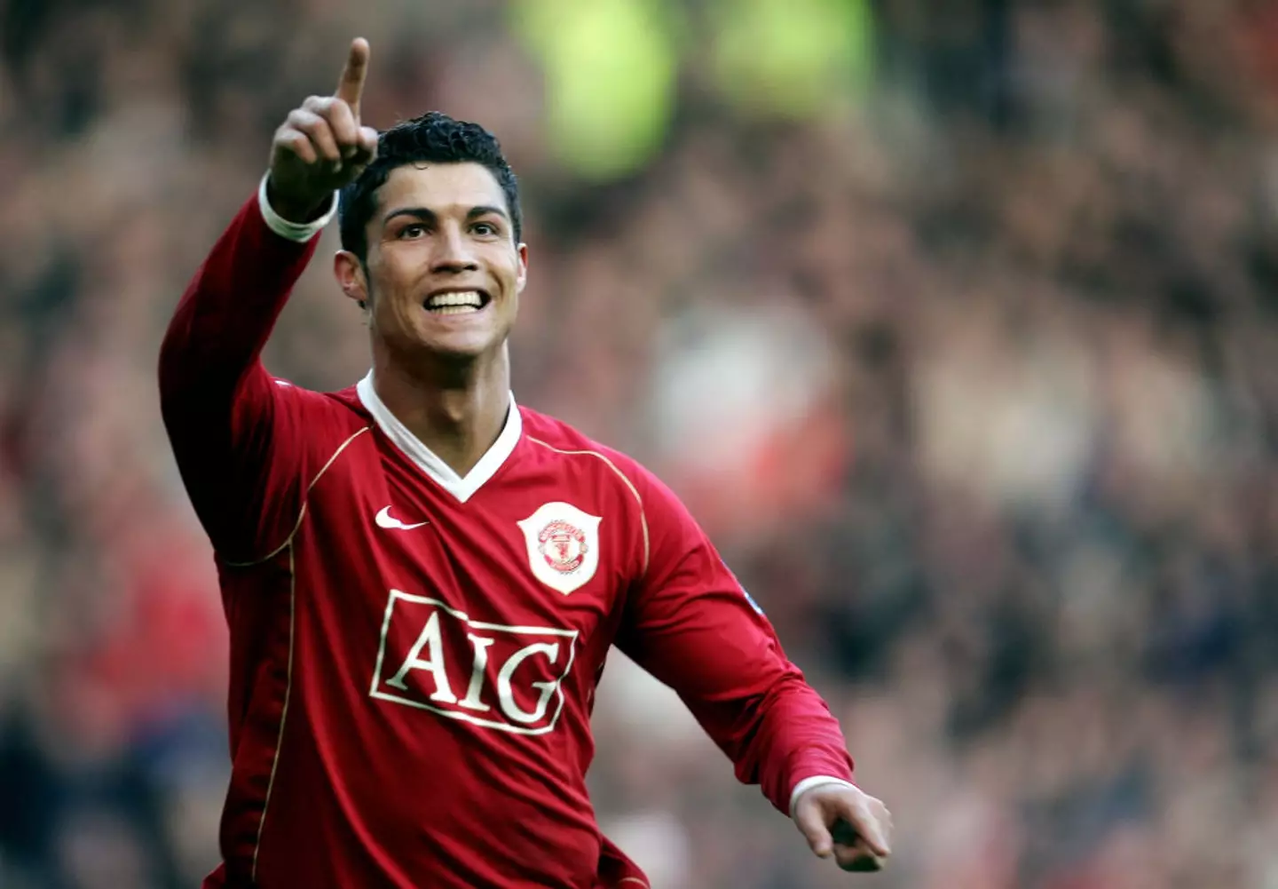 Cristiano Ronaldo in action for Man Utd in 2006 (Credit:Getty)