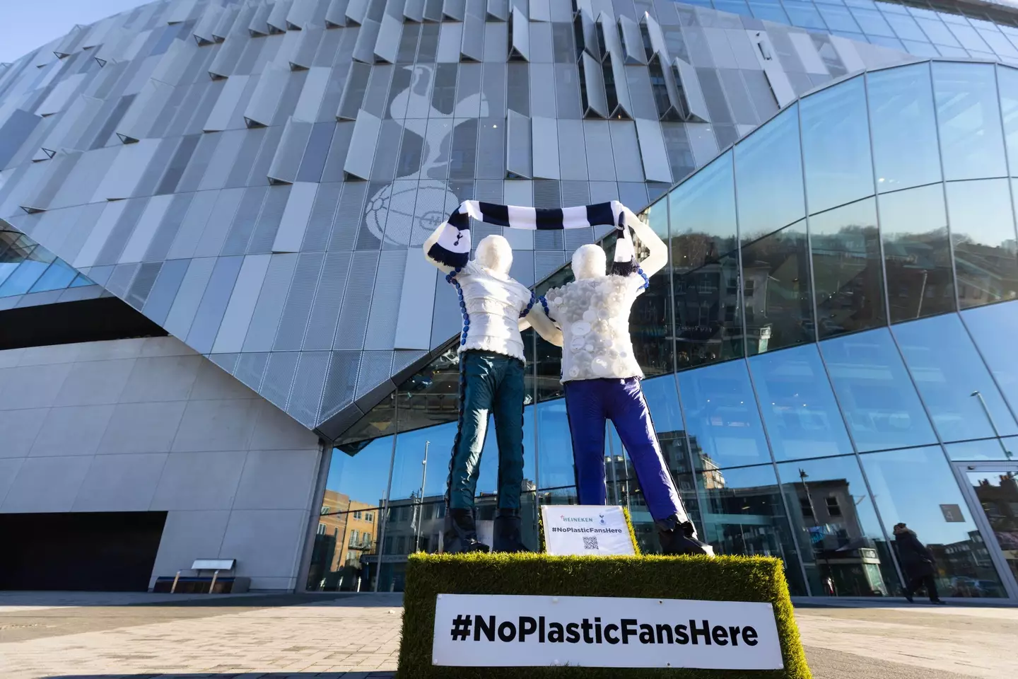 The only fans who will be at the Tottenham Hotspur Stadium on Sunday. Image: PA Images