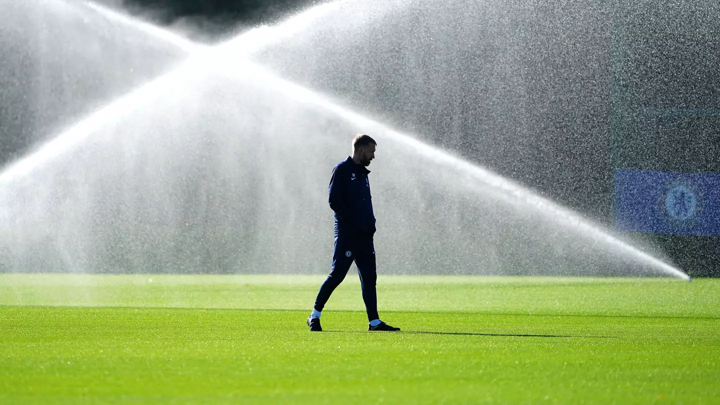 Graham Potter in training at Chelsea. (Alamy)