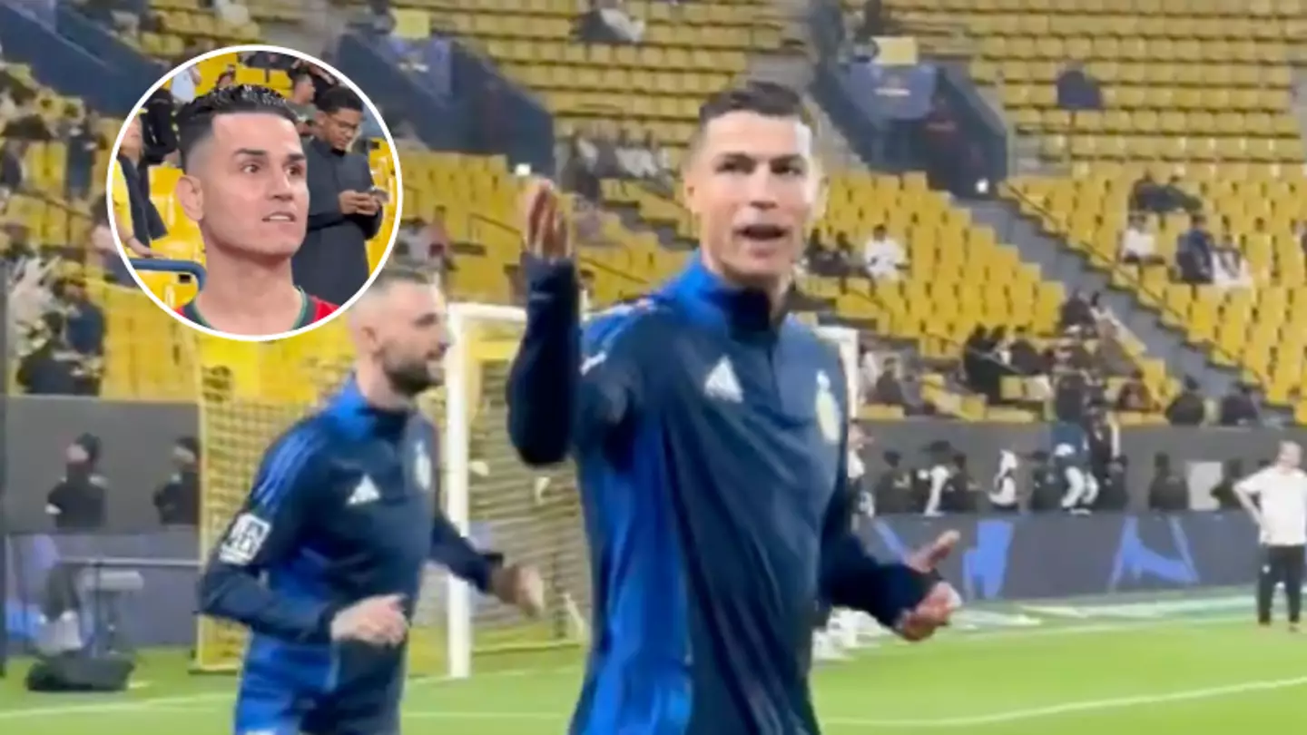 Fans in disbelief at what Cristiano Ronaldo said to a 'lookalike' of him at the Al Nassr game
