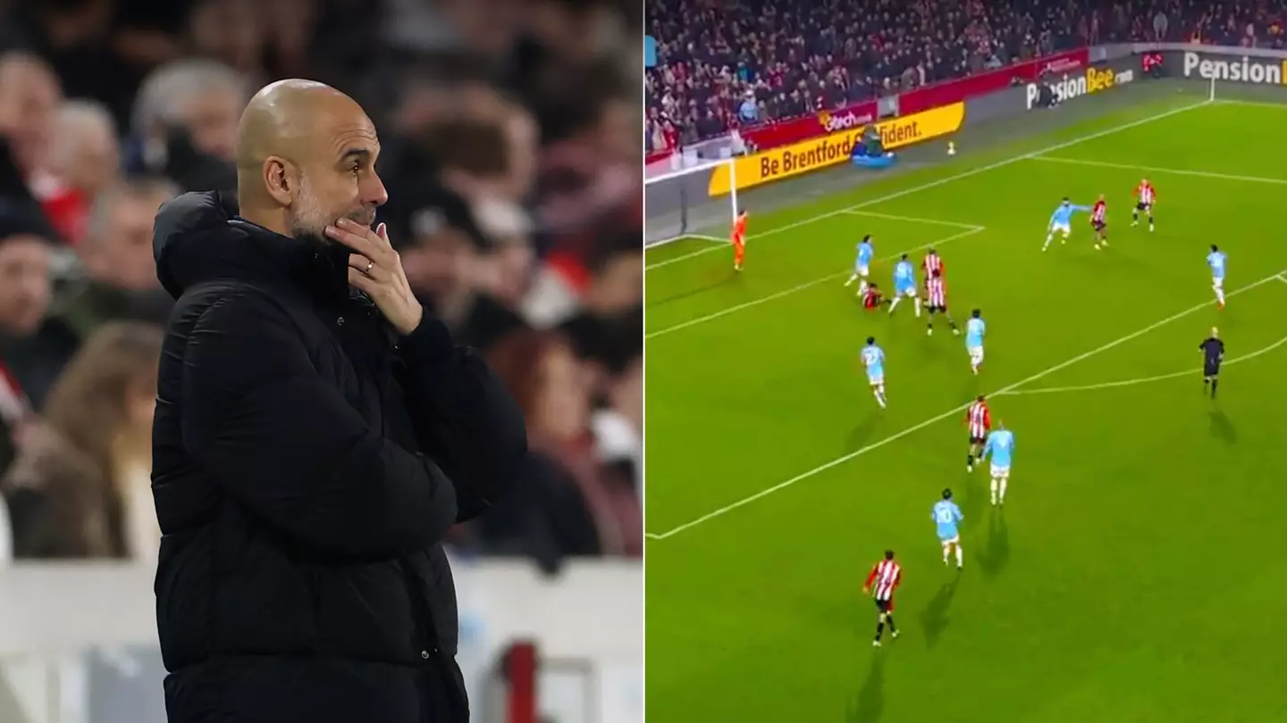 Man City fans demand Pep Guardiola removes player from the team IMMEDIATELY after he costs them against Brentford