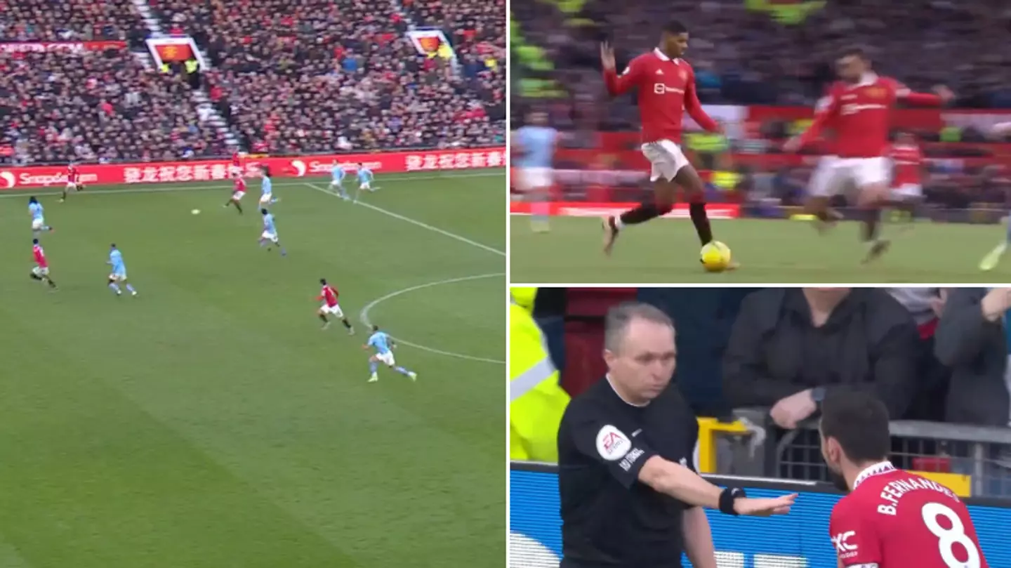 Bruno Fernandes scores controversial goal to equalise for Man United against Man City