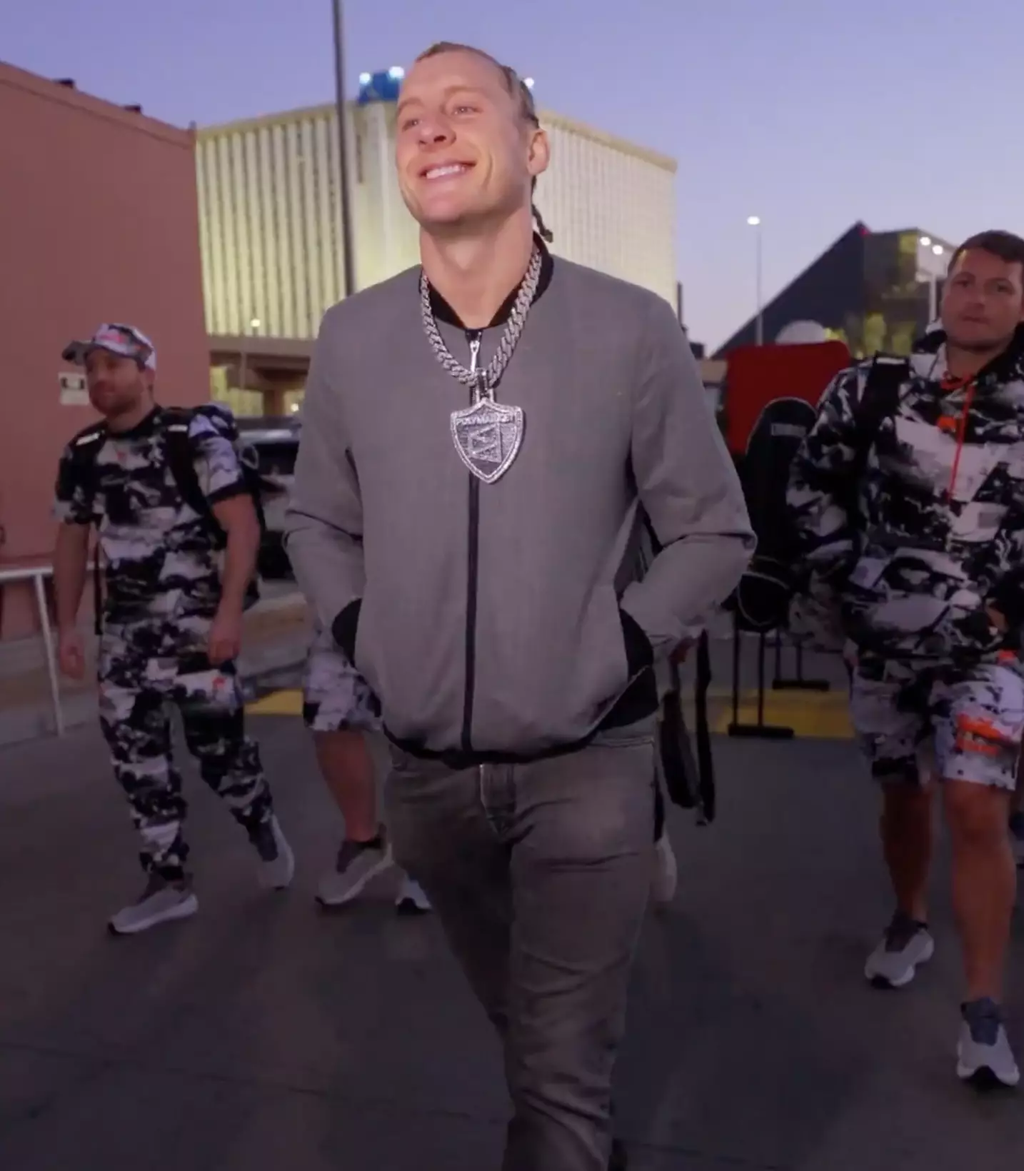 Paddy Pimblett wore his Polymarket chain at UFC 324. Image: X/UFC