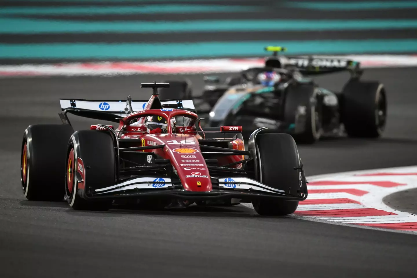 Charles Leclerc in action at the Abu Dhabi Grand Prix (Image: Getty)