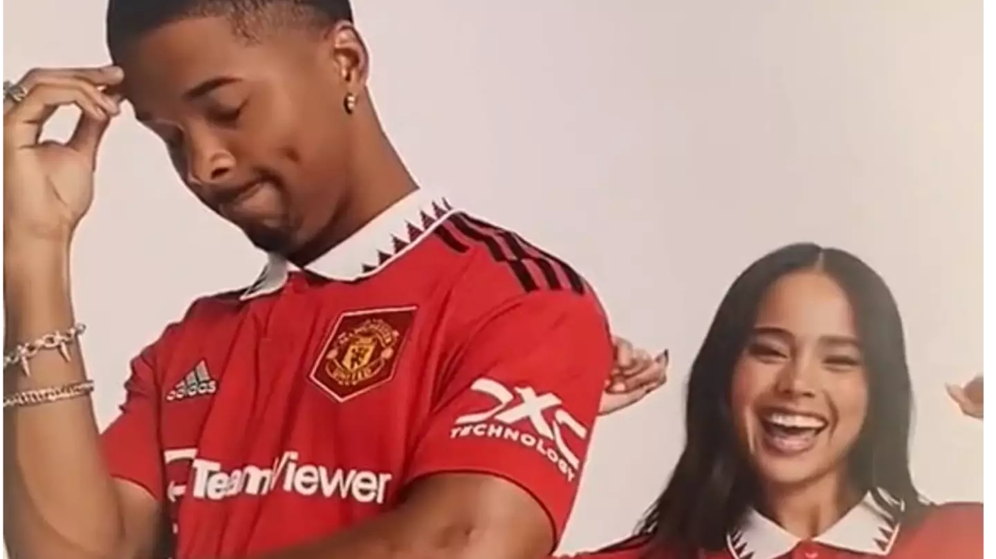 Manchester United’s Official Home Kit For 2022/23 LEAKED On TikTok By ASOS Model