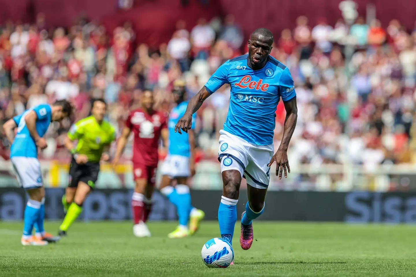 Kalidou Koulibaly of Napoli in action during the match against Torino. (Alamy)