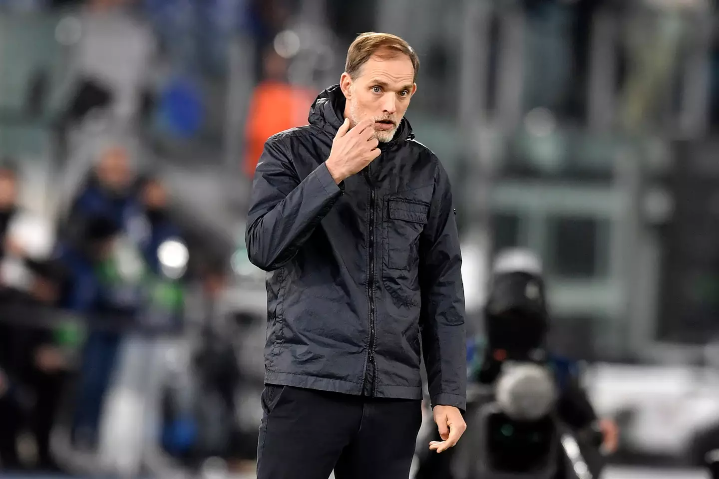 Tuchel on the touchline. (Image