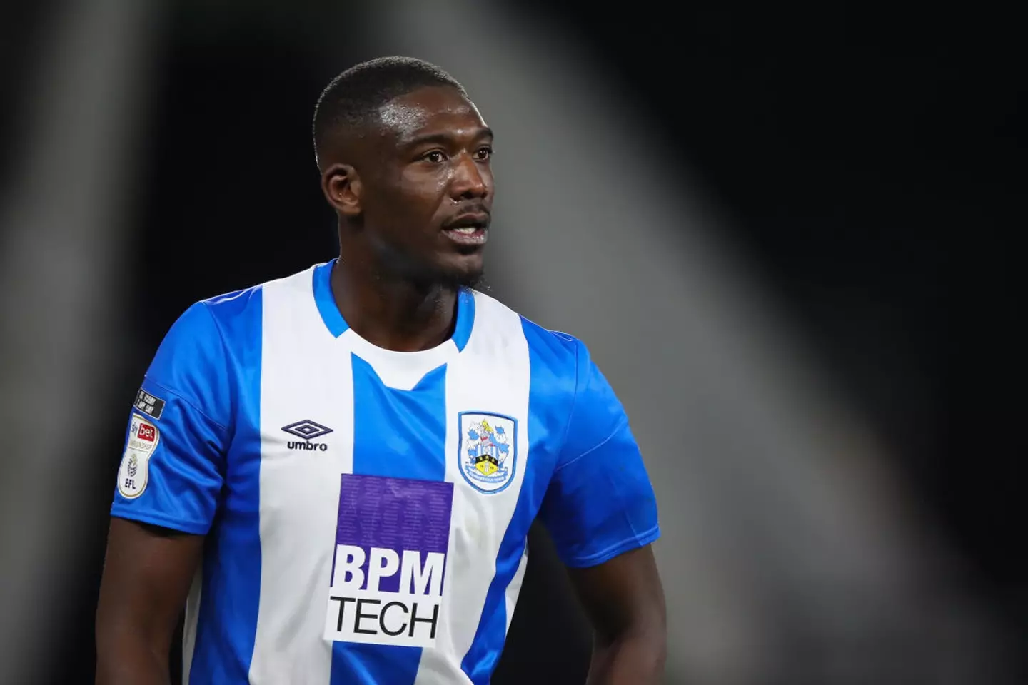 Yaya Sanogo in action for Championship side Huddersfield Town (Image: Getty)