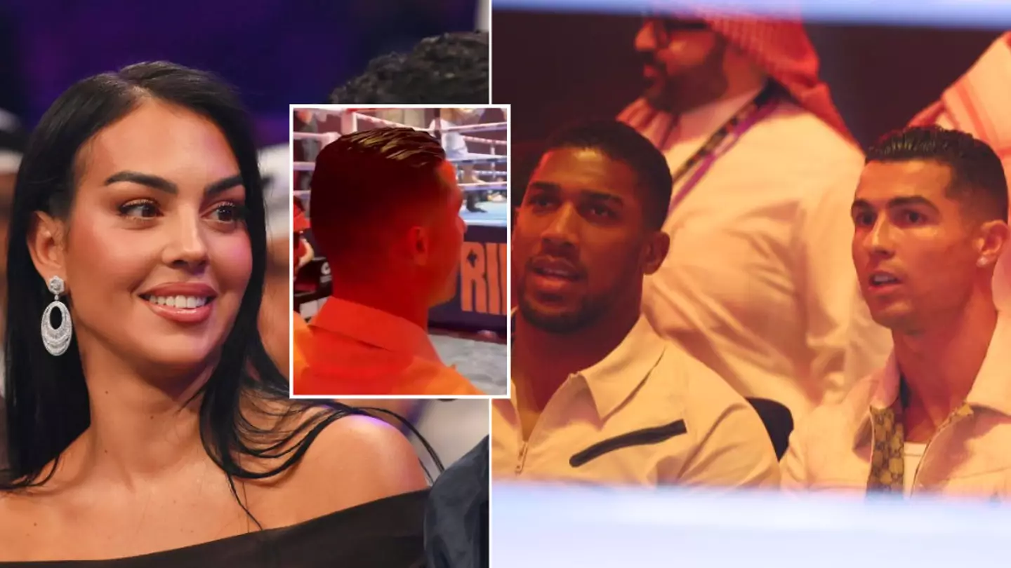 What Cristiano Ronaldo said to Anthony Joshua about partner Georgina Rodriguez while watching Fury vs Usyk