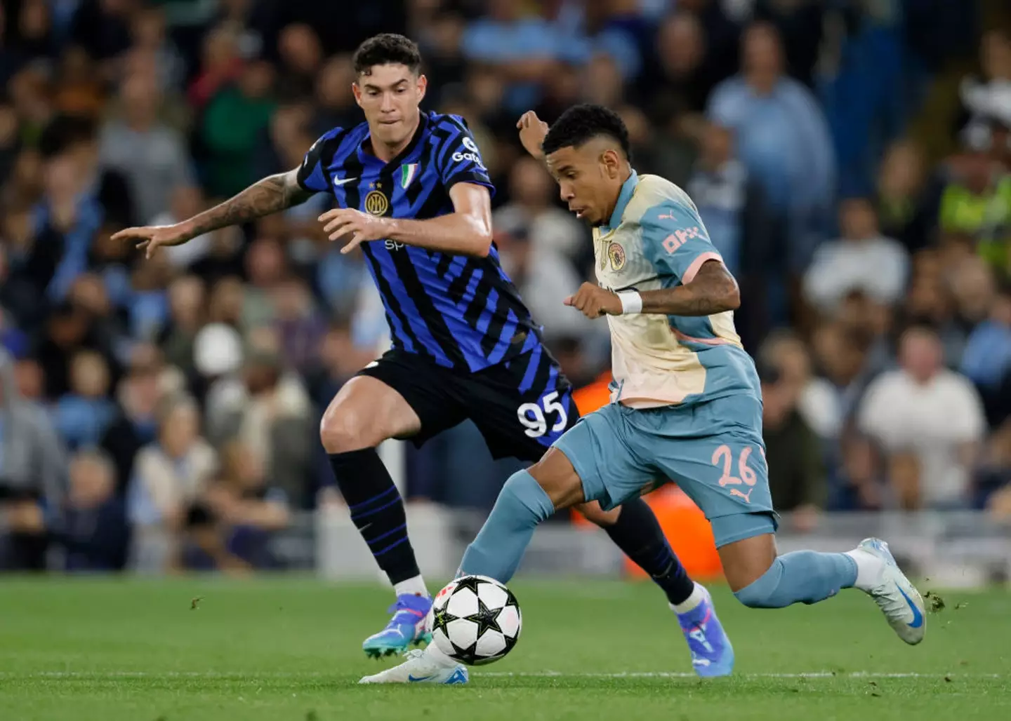Man City took on Inter Milan in the Champions League earlier this month -