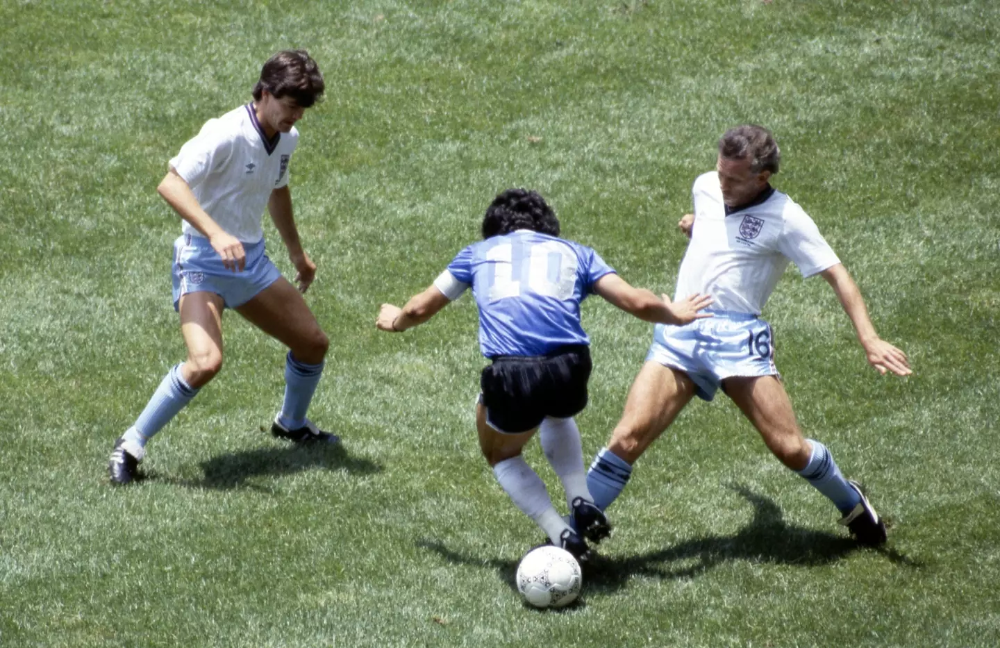 Maradona wore the shirt in Argentina's 2-1 win over England at the 1986 World Cup (Image: PA)