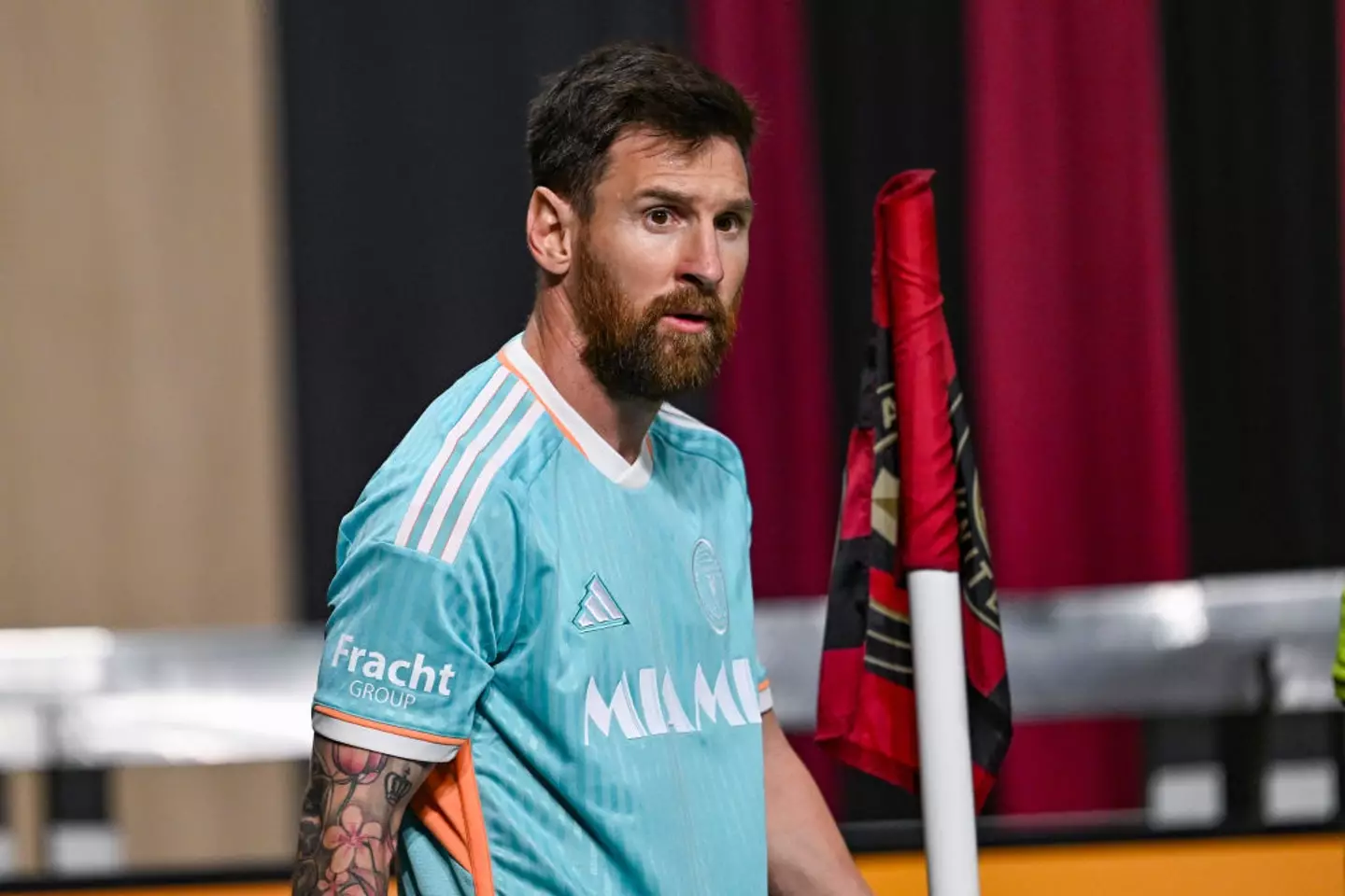 Lionel Messi pictured during the MLS Cup match between Atalanta United and Inter Miami -