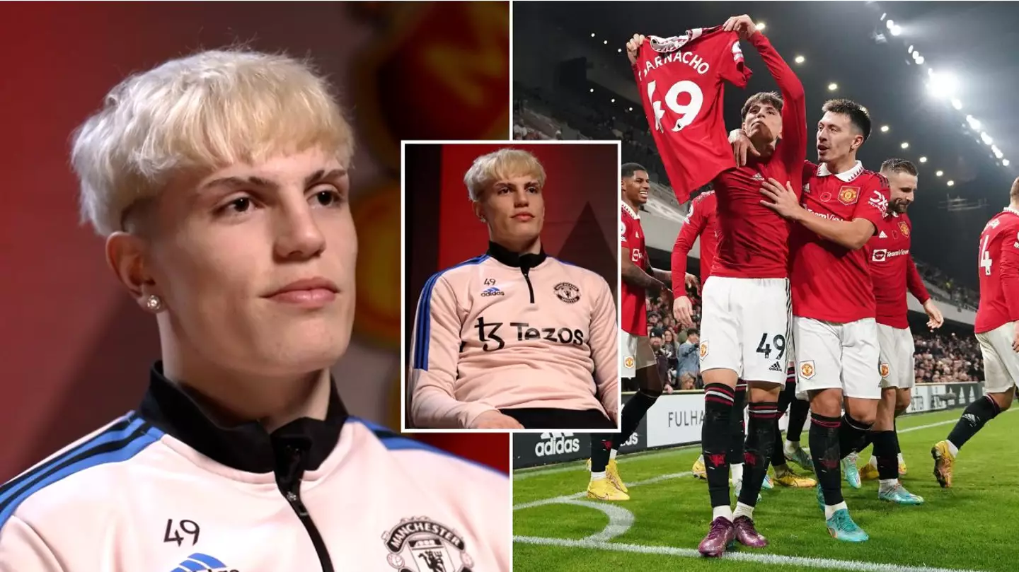 Alejandro Garnacho names 'father' figure and two other teammates who have helped him at Man Utd