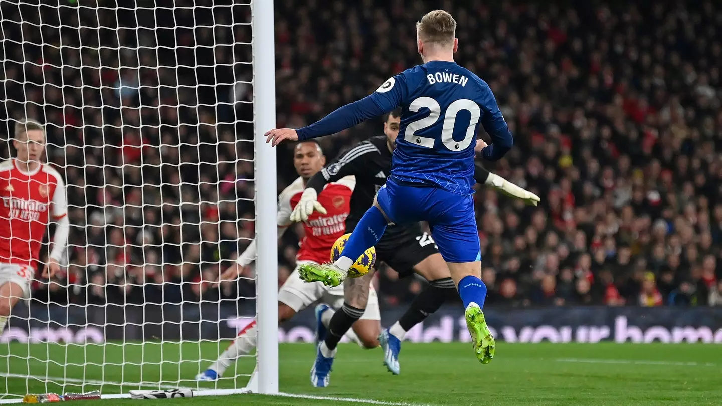 Jarrod Bowen in the build-up to West Ham's opener vs Arsenal