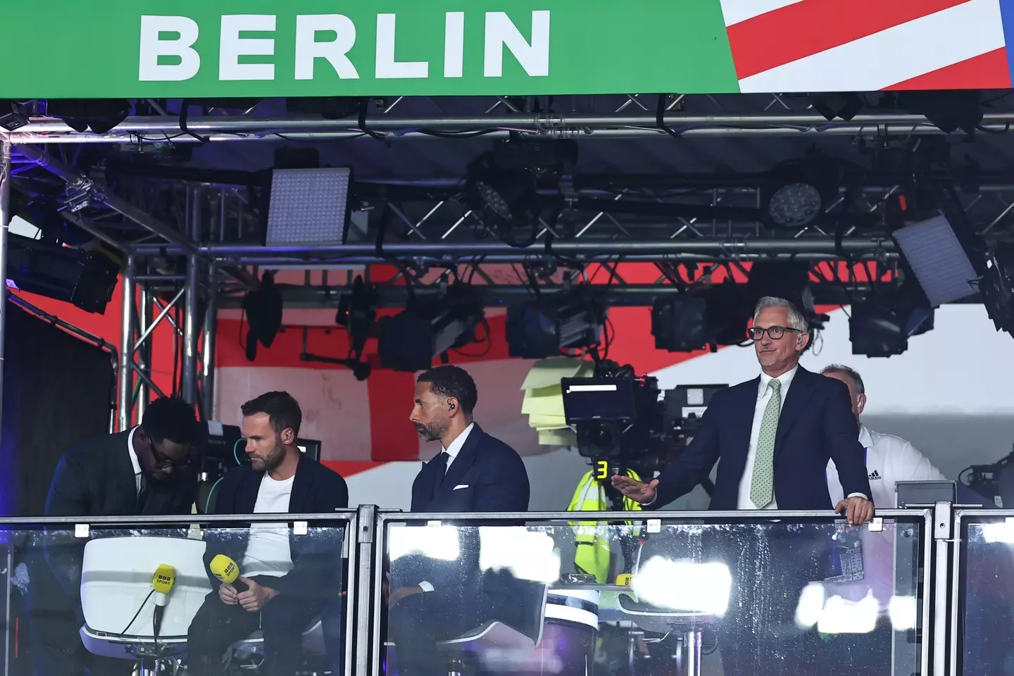 Ferdinand and Mata were part of the BBC punditry team (Getty)