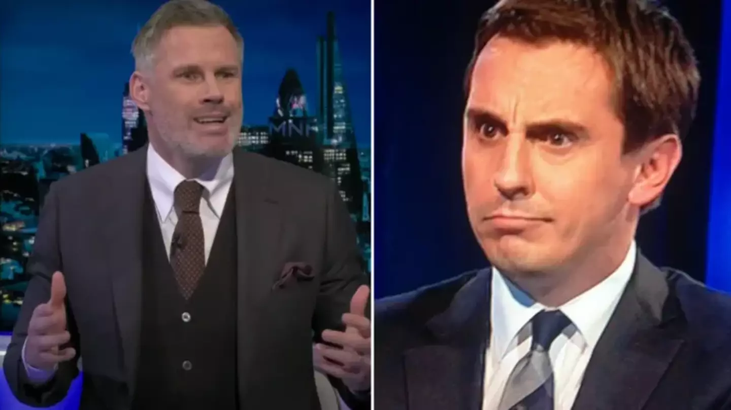 Gary Neville's title race prediction back in January goes viral, Jamie Carragher fires back