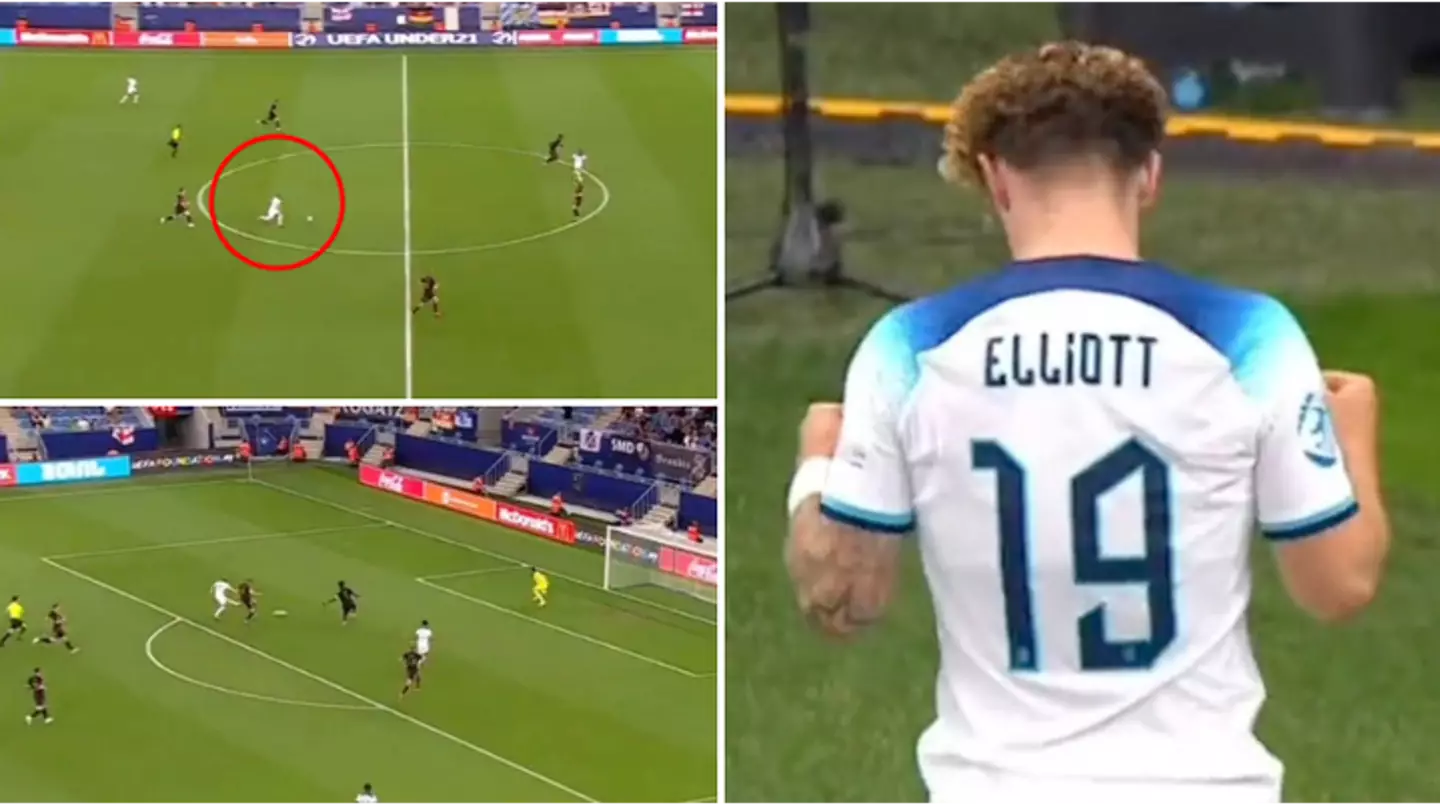 Harvey Elliott scores incredible solo goal for England U21s vs Germany, he ran from his own half