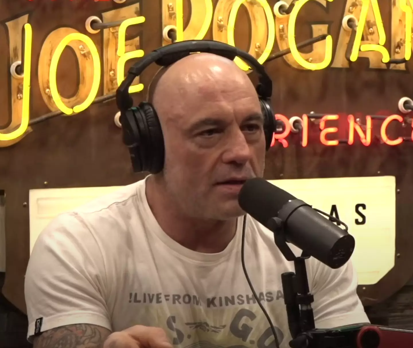 Over 100 episodes of Joe Rogan's podcast have been removed from Spotify (Image: JRE)