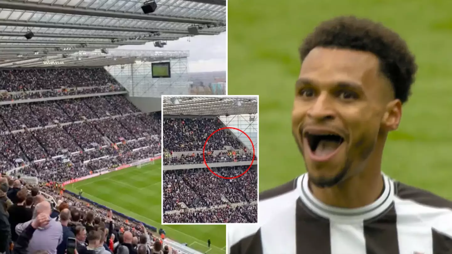 Spurs fans spotted heading for St James' Park exit just 10 minutes after kick-off