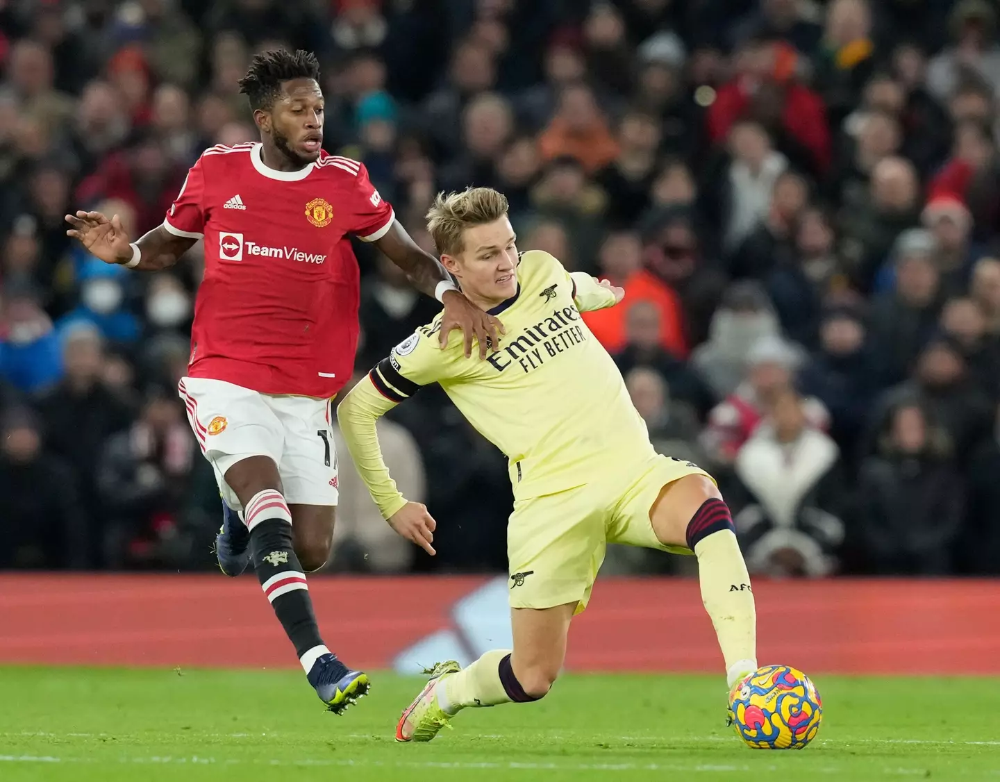 Manchester United against Arsenal last season. (Alamy)