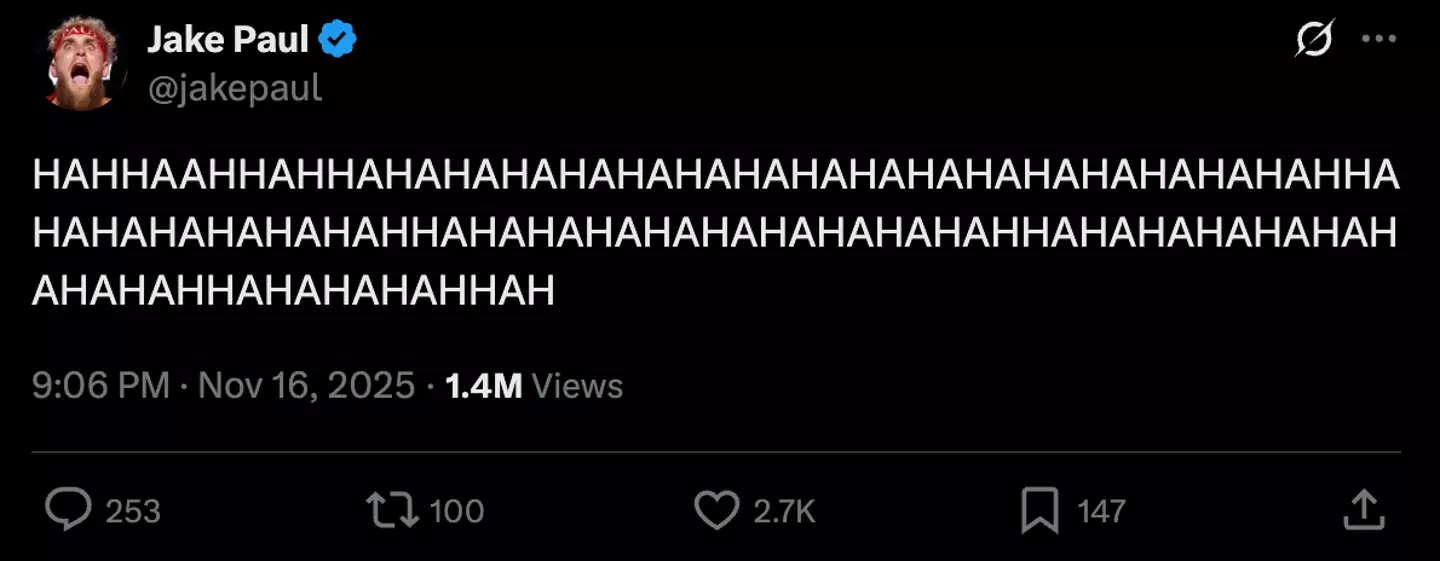 Image: Twitter/@jakepaul
