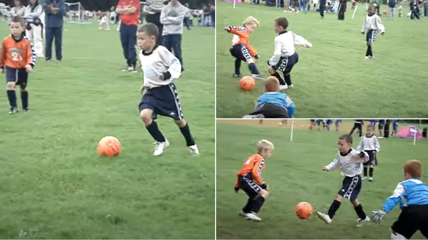 Unseen footage of Phil Foden at nine years old proves Man City star was always destined for greatness