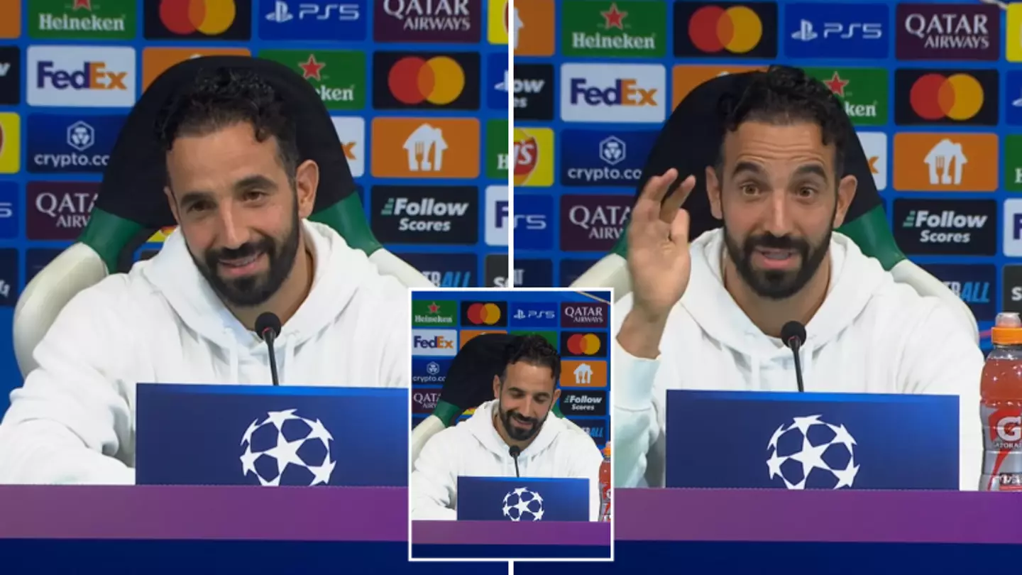 Ruben Amorim has incredibly awkward exchange with reporter after being persistently asked to speak in English during press conference