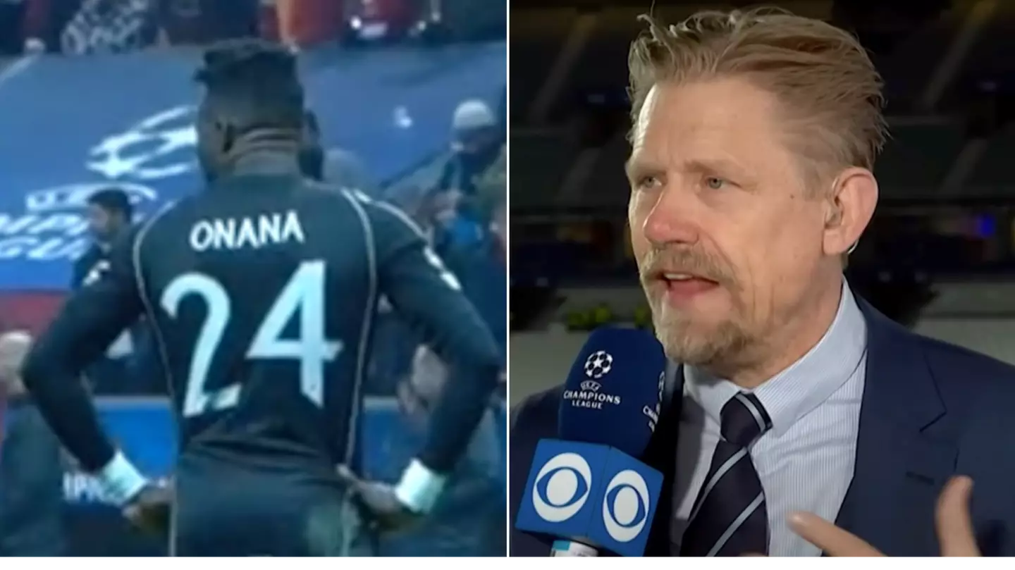 Peter Schmeichel's reaction to Andre Onana mistake vs Galatasaray says it all