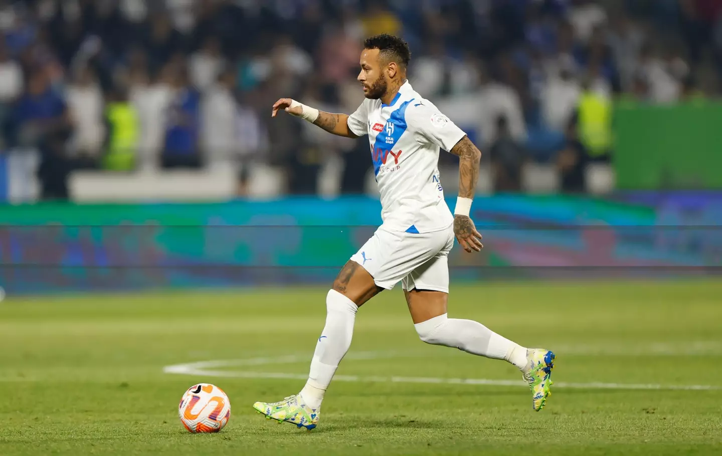 Neymar in action for Al Hilal. Image: Getty 