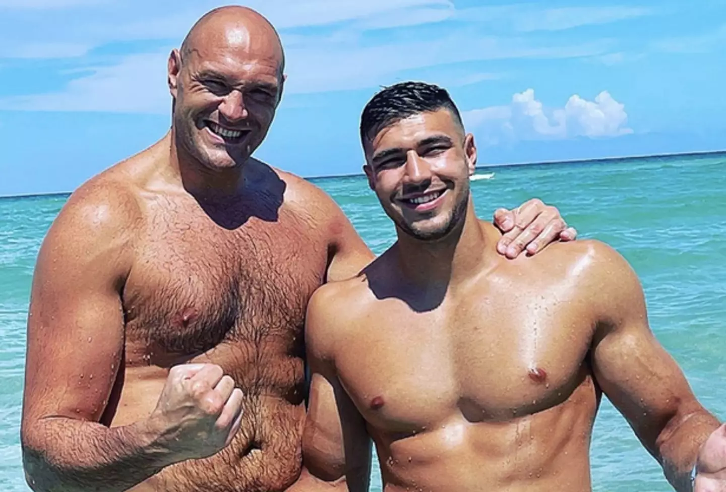 Tyson and Tommy Fury on holiday. (Image