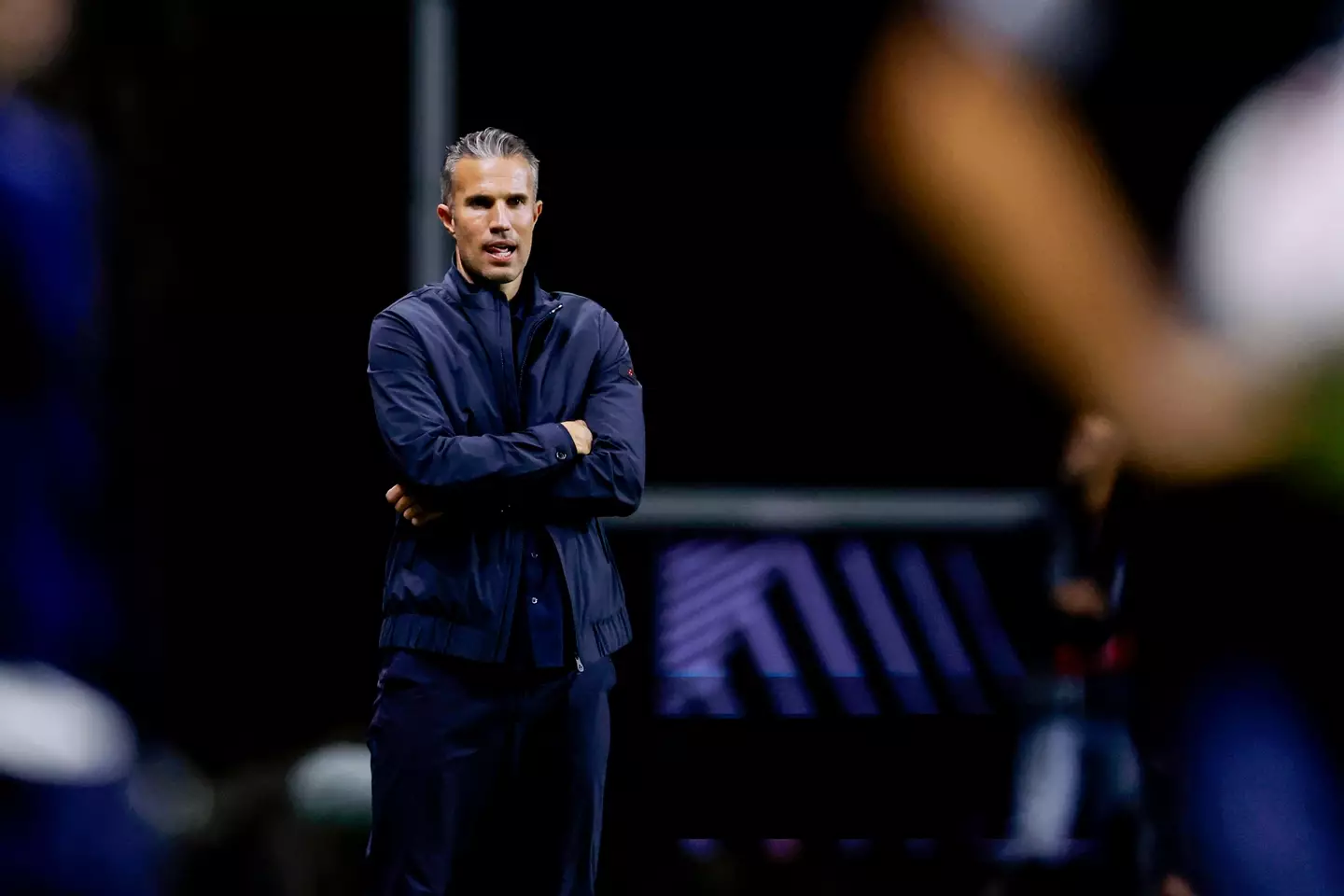 Van Persie pictured during last week's Europa League clash against Braga. Image credit: Getty