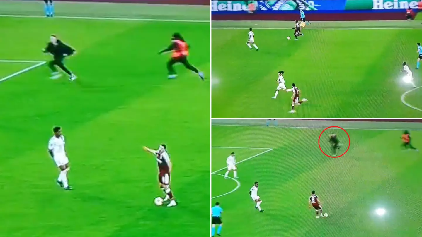 Crazy Moment West Ham Fan Stops His OWN Team's Counter-Attack, David Moyes' Reaction Says it All