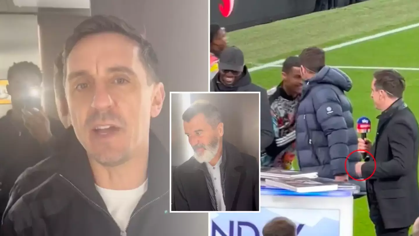 Gary Neville responds to Cristiano Ronaldo 'blanking' him with Roy Keane and Micah Richards, it's comedy gold