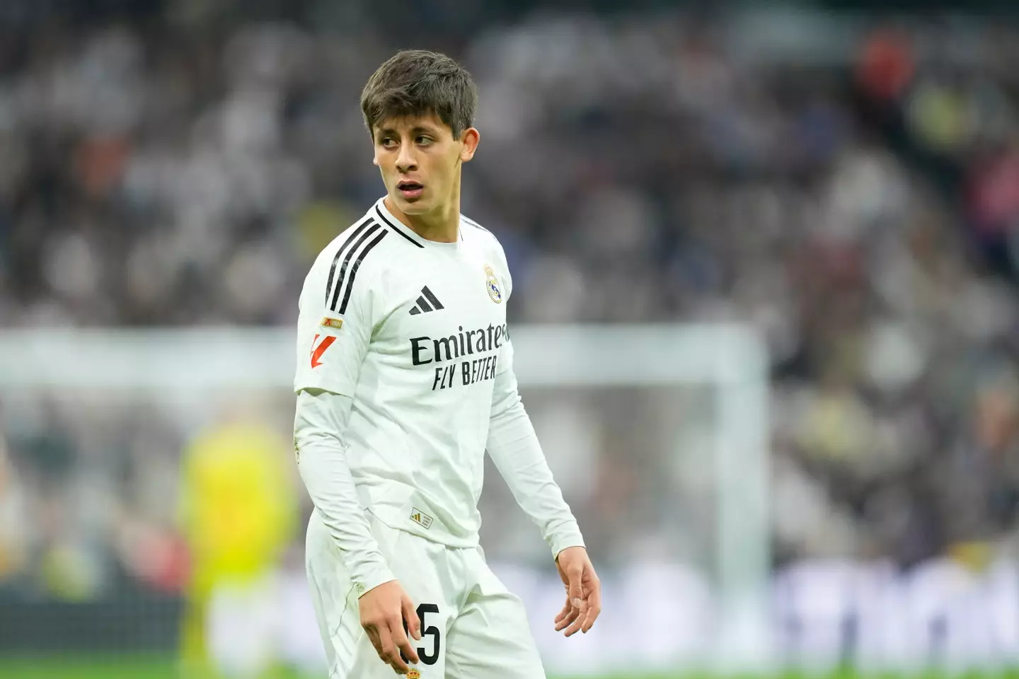 Arsenal are keen on a loan move for Real Madrid's Arda Guler. Image: Getty