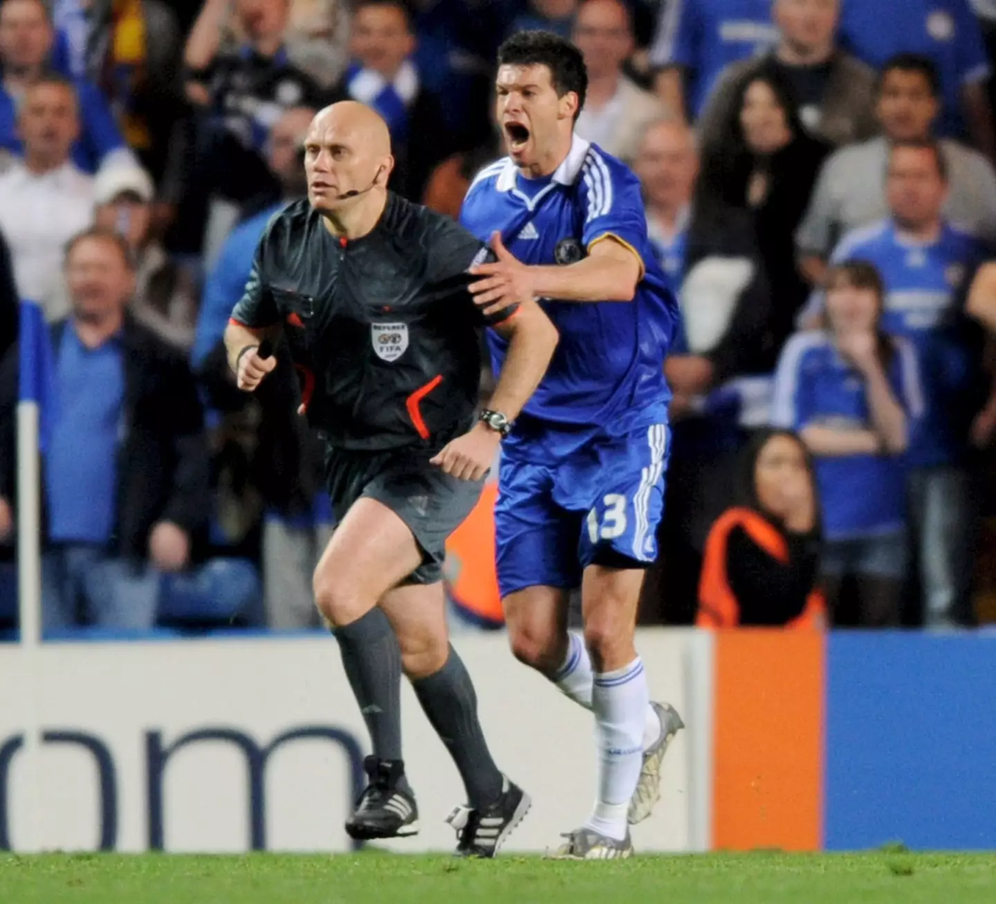 Chelsea's players were living with Ovrebo.