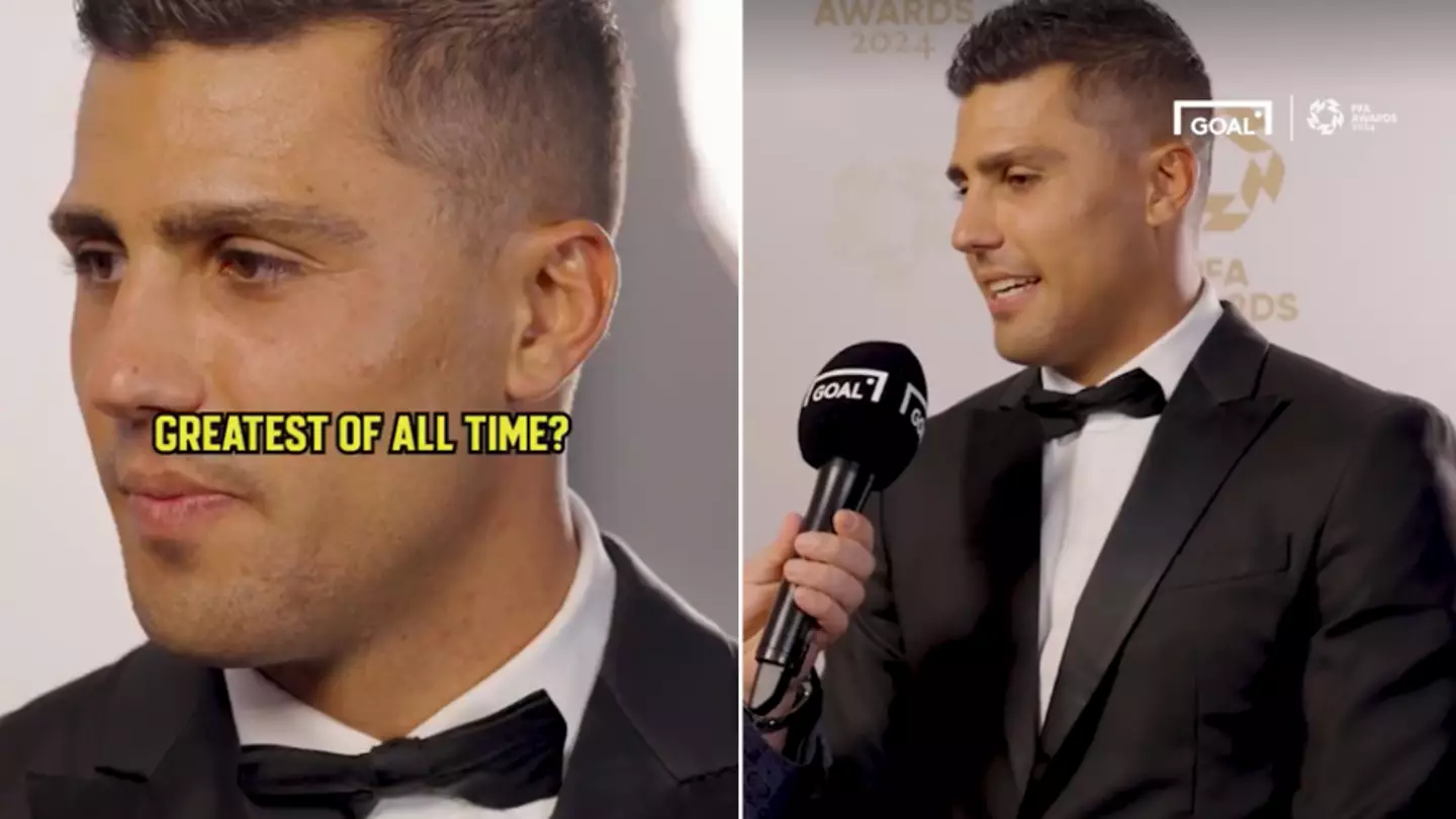 Rodri snubs Lionel Messi and Cristiano Ronaldo when naming his shock pick for GOAT