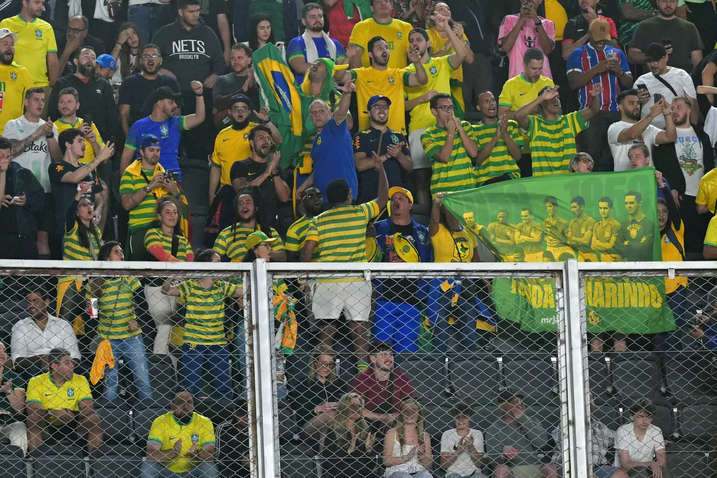 Brazil fans are among the most passionate around. Image: Getty