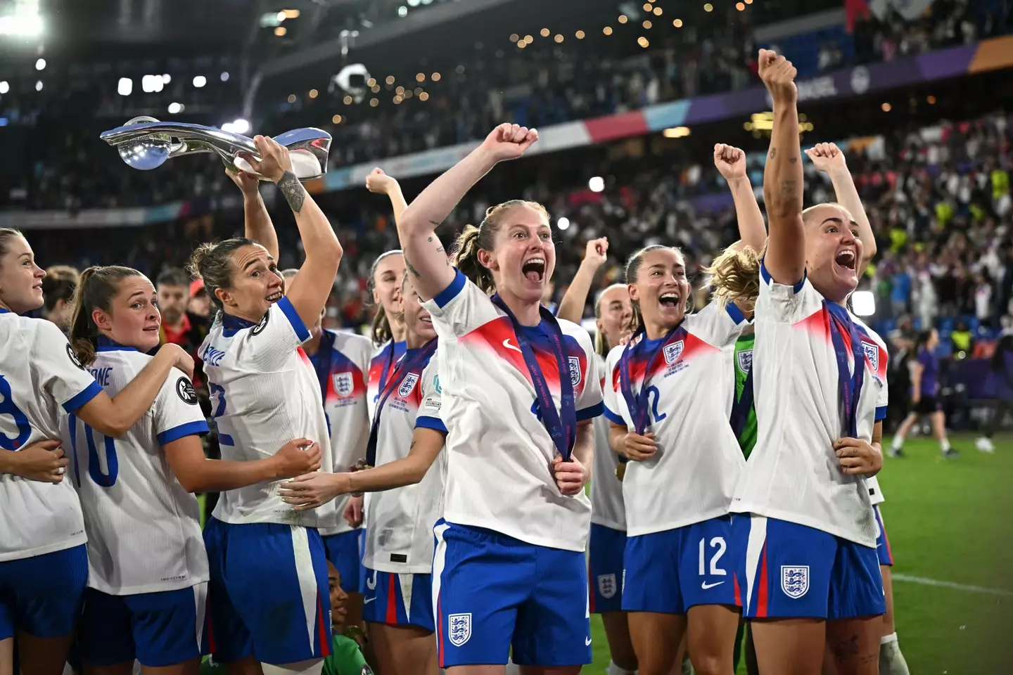 England's Lionesses defended their Euros crown. Image: Getty