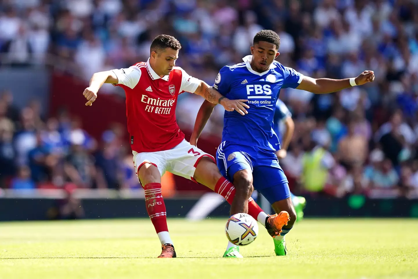 Wesley Fofana in action for Leicester this season. (Alamy)